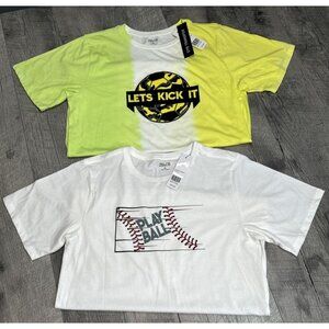 Zelos Womens T-Shirt Lot of 2 XL Sports Baseball Soccer AthleticTee S/S NEW